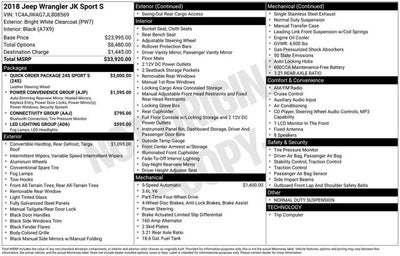 2018 Jeep Wrangler JK Sport S