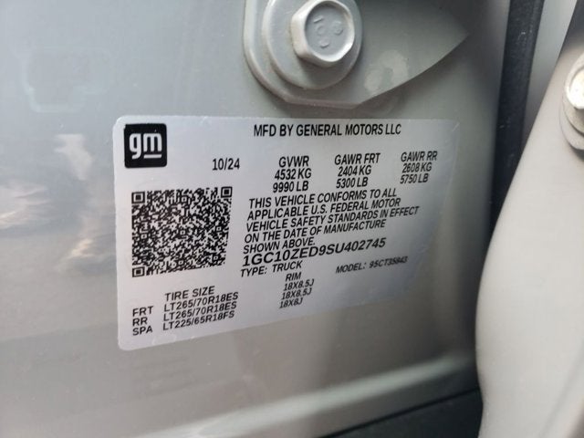 2025 Chevrolet Silverado EV Extended Range LT