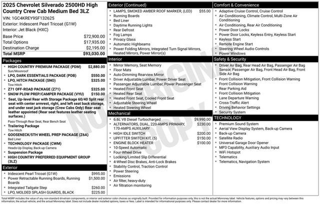 2025 Chevrolet Silverado 2500HD High Country
