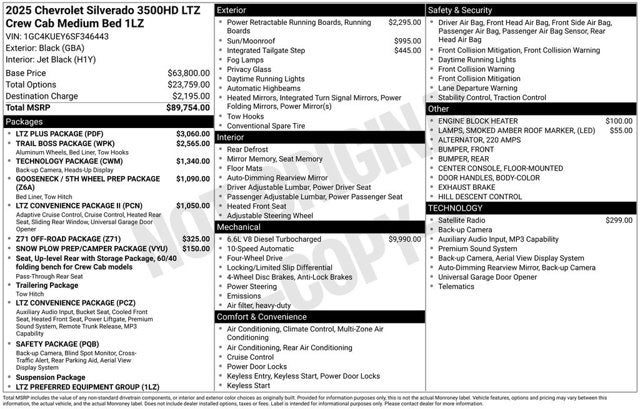 2025 Chevrolet Silverado 3500HD LTZ