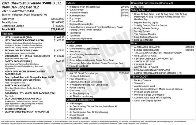 2021 Chevrolet Silverado 3500HD LTZ