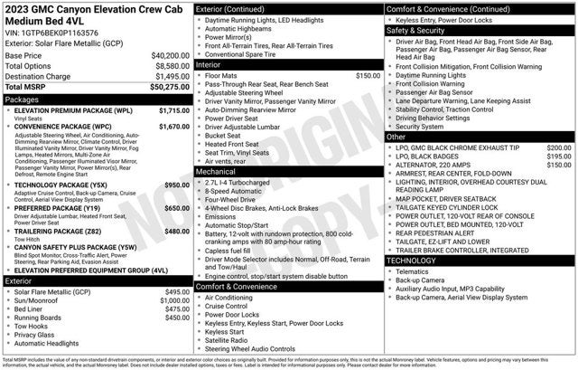 2023 GMC Canyon 4WD Elevation