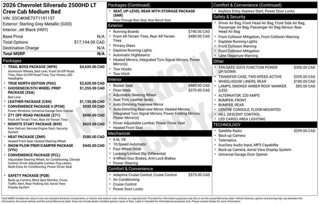 2026 Chevrolet Silverado 2500HD LT
