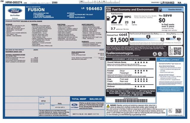 2020 Ford Fusion SE