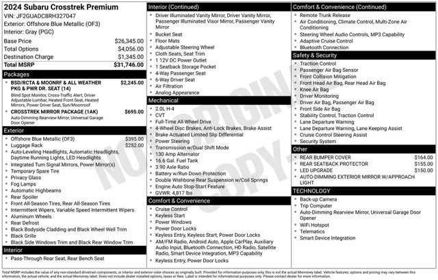 2024 Subaru Crosstrek Premium