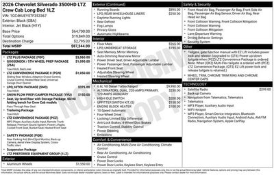 2026 Chevrolet Silverado 3500HD LTZ