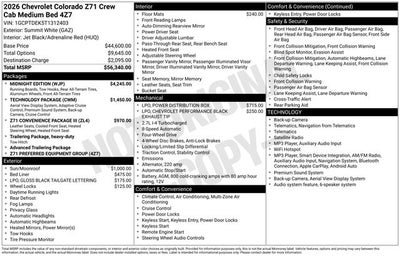 2026 Chevrolet Colorado 4WD Z71