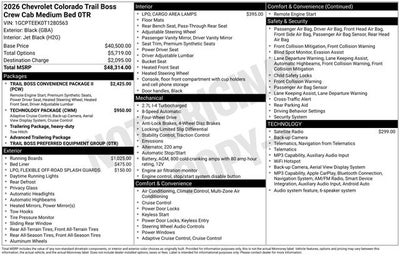 2026 Chevrolet Colorado 4WD Trail Boss
