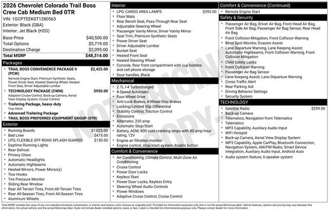 2026 Chevrolet Colorado 4WD Trail Boss