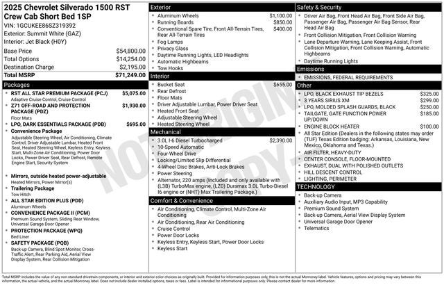 2025 Chevrolet Silverado 1500 RST