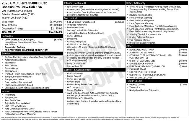 2025 GMC Sierra 3500HD CC Pro