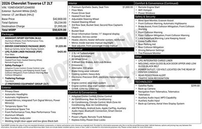 2026 Chevrolet Traverse AWD LT
