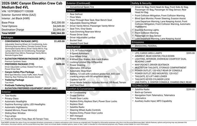 2026 GMC Canyon 4WD Elevation