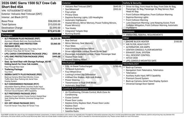 2026 GMC Sierra 1500 SLT