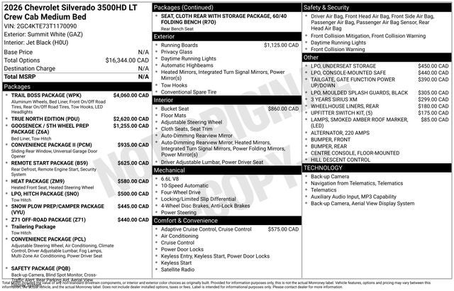 2026 Chevrolet Silverado 3500HD LT