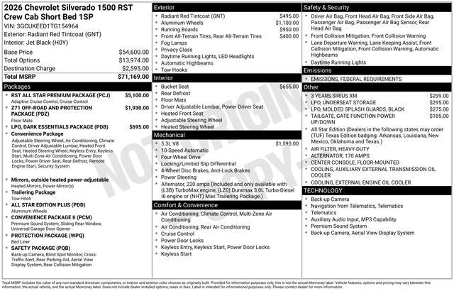 2026 Chevrolet Silverado 1500 RST