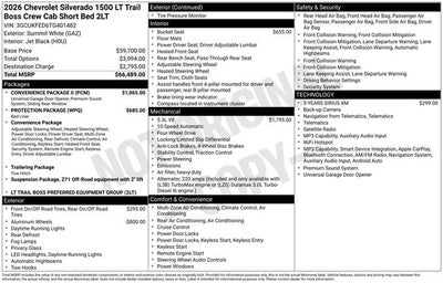 2026 Chevrolet Silverado 1500 LT Trail Boss