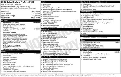 2026 Buick Enclave Preferred