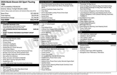 2026 Buick Encore GX Sport Touring