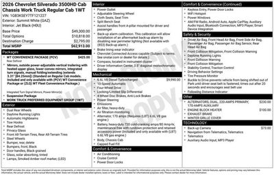 2026 Chevrolet Silverado 3500HD CC Work Truck