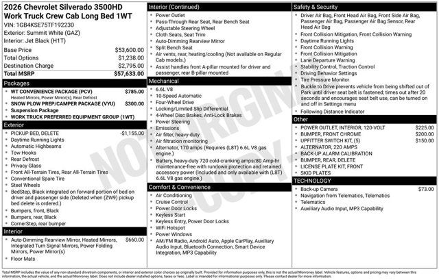 2026 Chevrolet Silverado 3500HD Work Truck