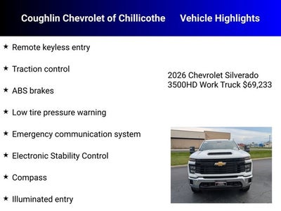 2026 Chevrolet Silverado 3500HD Work Truck
