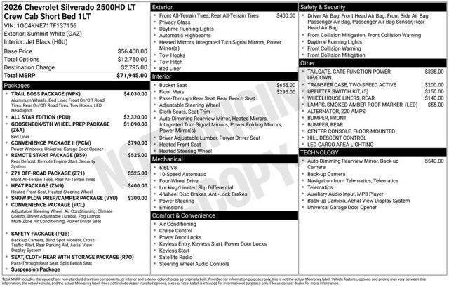 2026 Chevrolet Silverado 2500HD LT