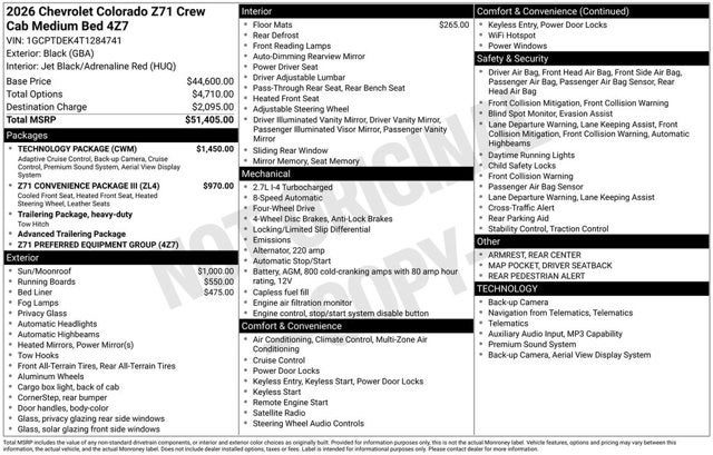 2026 Chevrolet Colorado 4WD Z71