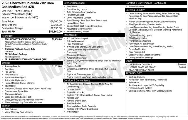 2026 Chevrolet Colorado 4WD ZR2
