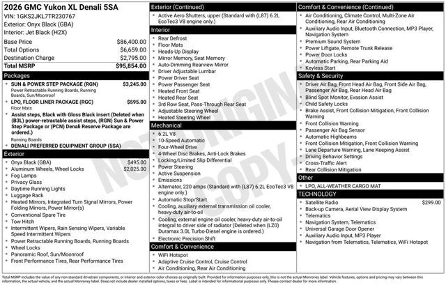 2026 GMC Yukon XL Denali