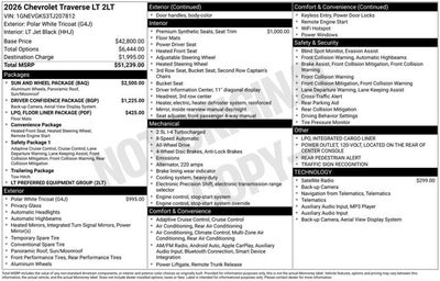 2026 Chevrolet Traverse AWD LT