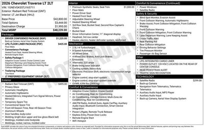 2026 Chevrolet Traverse AWD LT