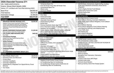 2026 Chevrolet Traverse AWD Z71