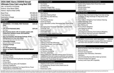 2026 GMC Sierra 3500HD Denali Ultimate