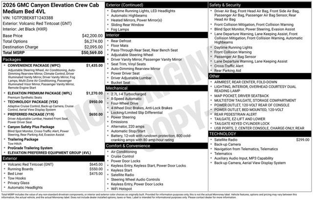 2026 GMC Canyon 4WD Elevation