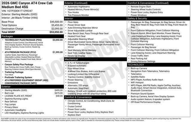 2026 GMC Canyon 4WD AT4