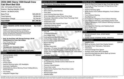 2026 GMC Sierra 1500 Denali