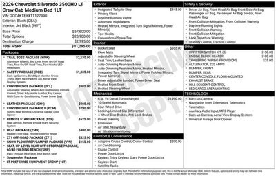 2026 Chevrolet Silverado 3500HD LT
