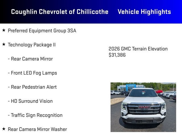 2026 GMC Terrain FWD Elevation