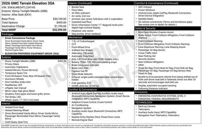 2026 GMC Terrain FWD Elevation