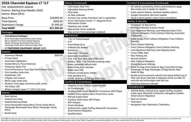 2026 Chevrolet Equinox FWD LT