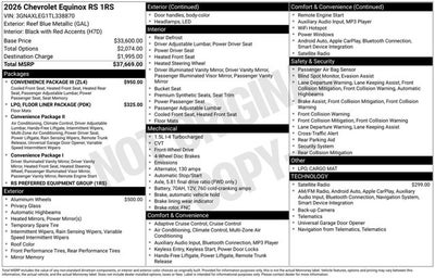 2026 Chevrolet Equinox FWD RS