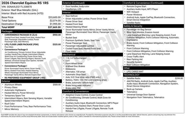 2026 Chevrolet Equinox FWD RS