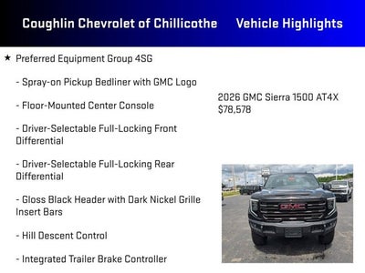 2026 GMC Sierra 1500 AT4X