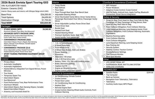 2026 Buick Envista Sport Touring