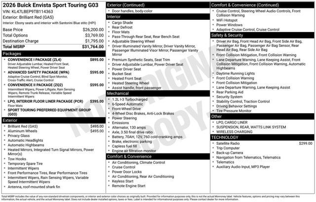 2026 Buick Envista Sport Touring