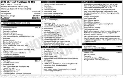 2026 Chevrolet Trailblazer RS