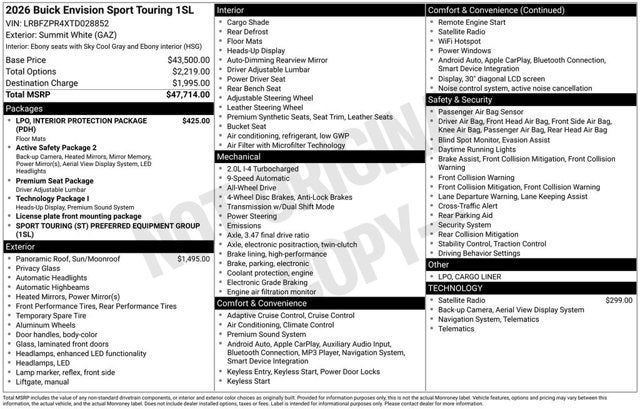 2026 Buick Envision Sport Touring